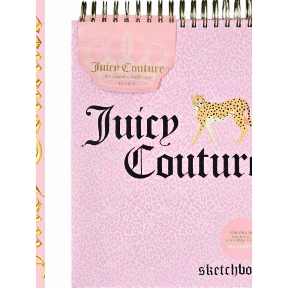 Juicy Couture Home Pink Leopard Background Cheetah Sketchbook